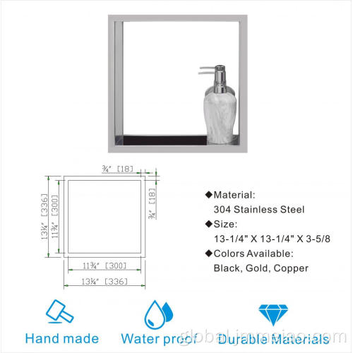 Showed Niche Stainless Steel Shower Niche Shelf for Bathroom Factory